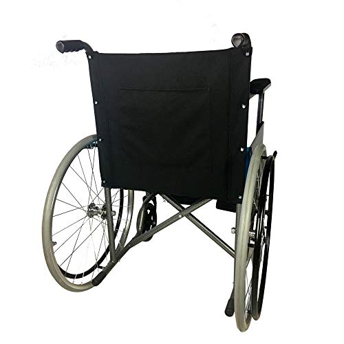 Mobiclinic, Alcázar, Silla de ruedas plegable, ortopédica, para minusválidos, manual, freno en manetas, reposabrazos fijos y reposapiés abatibles, asiento, ultraligera, color negro Mobiclinic, Alcázar, Silla de ruedas plegable, ortopédica, para minusválidos, manual, freno en manetas, reposabrazos fijos y reposapiés abatibles, asiento, ultraligera, color negro