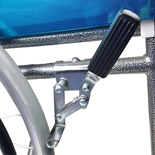 Mobiclinic, Alcázar, Silla de ruedas plegable, ortopédica, para minusválidos, manual, freno en manetas, reposabrazos fijos y reposapiés abatibles, asiento, ultraligera, color negro Mobiclinic, Alcázar, Silla de ruedas plegable, ortopédica, para minusválidos, manual, freno en manetas, reposabrazos fijos y reposapiés abatibles, asiento, ultraligera, color negro