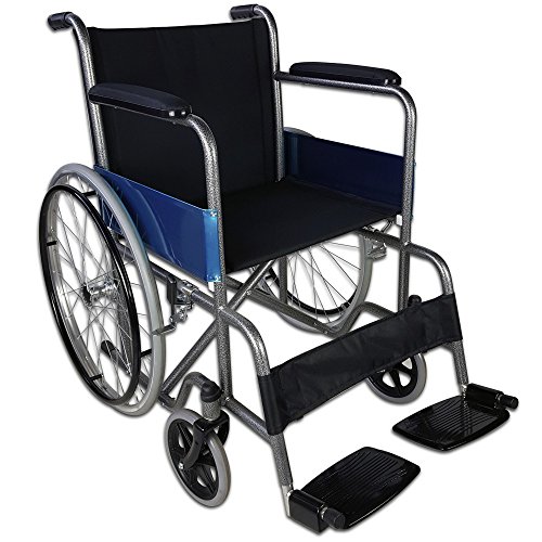 Mobiclinic, Alcázar, Silla de ruedas plegable, ortopédica, para minusválidos, manual, freno en manetas, reposabrazos fijos y reposapiés abatibles, asiento, ultraligera, color negro Mobiclinic, Alcázar, Silla de ruedas plegable, ortopédica, para minusválidos, manual, freno en manetas, reposabrazos fijos y reposapiés abatibles, asiento, ultraligera, color negro