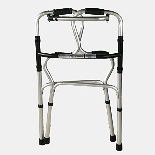 Mobiclinic, Modelo Pórtico, Andador para ancianos, adultos, mayores o minusvalidos, de aluminio, ligero, plegable, con asiento y sin ruedas