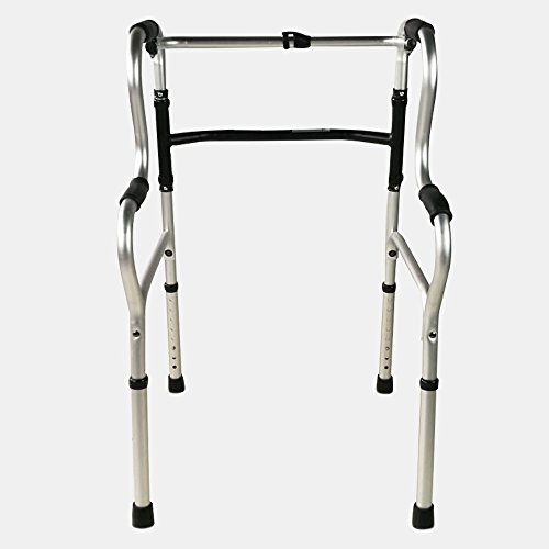 Mobiclinic, Modelo Pórtico, Andador para ancianos, adultos, mayores o minusvalidos, de aluminio, ligero, plegable, con asiento y sin ruedas Mobiclinic, Modelo Pórtico, Andador para ancianos, adultos, mayores o minusvalidos, de aluminio, ligero, plegable, con asiento y sin ruedas