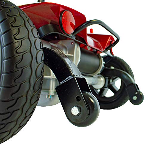 Mobiclinic, Virgo, Scooter eléctrico adultos, personas con movilidad reducida, minusválidos, discapacitados, 4 ruedas, Desmontable, Manillar plegable, Auton. 10 km, 12V, Rojo Mobiclinic, Virgo, Scooter eléctrico adultos, personas con movilidad reducida, minusválidos, discapacitados, 4 ruedas, Desmontable, Manillar plegable, Auton. 10 km, 12V, Rojo