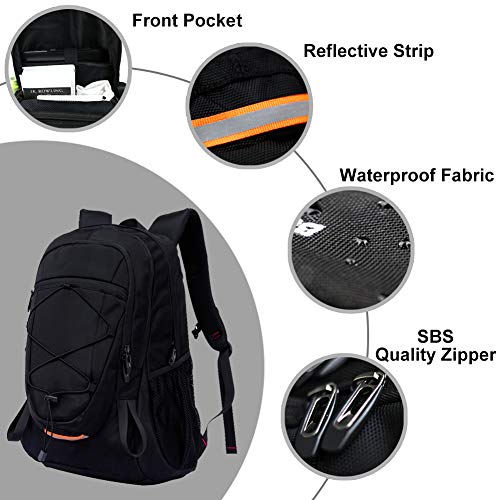 Mochila 40L Viaje Excursionismo Camp Caminata Portátil Deportes al Aire Libre Daypack Impermeable Mochila Trekking Subir Bolsas de Vuelta para Hombres Mujeres, Negro Mochila 40L Viaje Excursionismo Camp Caminata Portátil Deportes al Aire Libre Daypack Impermeable Mochila Trekking Subir Bolsas de Vuelta para Hombres Mujeres, Negro