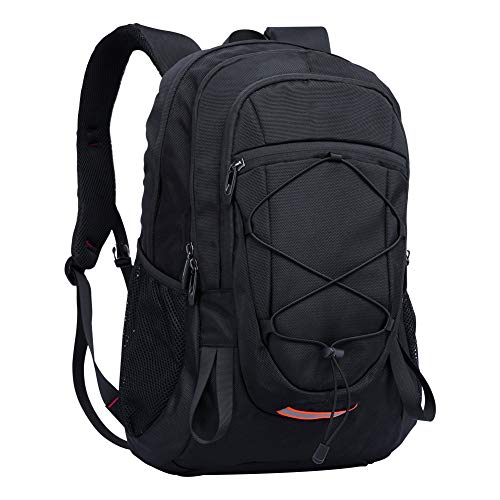 Mochila 40L Viaje Excursionismo Camp Caminata Portátil Deportes al Aire Libre Daypack Impermeable Mochila Trekking Subir Bolsas de Vuelta para Hombres Mujeres, Negro