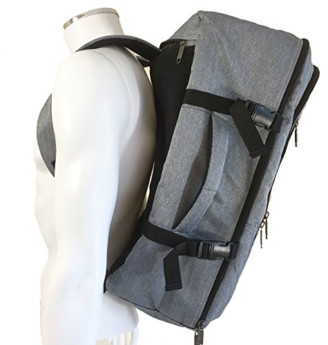 Mochila de Viaje. Mochila de Cabina aprobada para Vuelos como Equipaje de Mano. 55 x 40 x 20 (Gris)