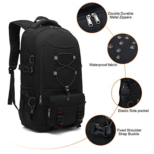 Mochila de Viaje, Mochila para Senderismo de 45L.Gran Capacidad.Mochila para Ordenador hasta 17.3 Pulgadas.Casual Impermeable y múltiples Bolsillos.Acampada,Excursiones,Deportes al Aire Libre Mochila de Viaje, Mochila para Senderismo de 45L.Gran Capacidad.Mochila para Ordenador hasta 17.3 Pulgadas.Casual Impermeable y múltiples Bolsillos.Acampada,Excursiones,Deportes al Aire Libre