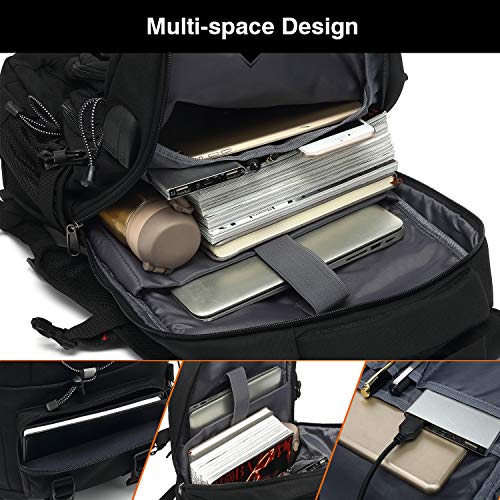 Mochila de Viaje, Mochila para Senderismo de 45L.Gran Capacidad.Mochila para Ordenador hasta 17.3 Pulgadas.Casual Impermeable y múltiples Bolsillos.Acampada,Excursiones,Deportes al Aire Libre Mochila de Viaje, Mochila para Senderismo de 45L.Gran Capacidad.Mochila para Ordenador hasta 17.3 Pulgadas.Casual Impermeable y múltiples Bolsillos.Acampada,Excursiones,Deportes al Aire Libre