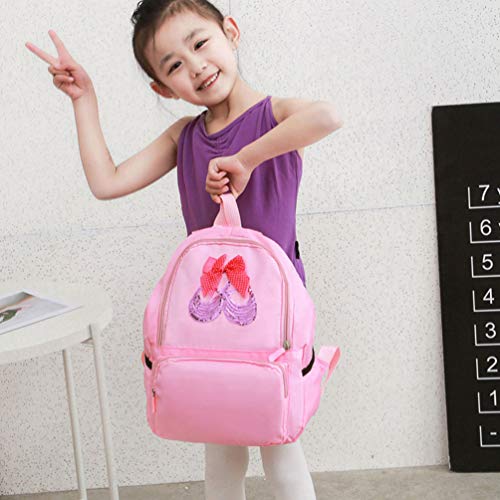 Mochila Infantil Creativa Mochila para Danza clásica Modelo Bolsa Casual de Tela para Estudiantes universitarios Chicas (Rosa) Rosa Rosa L