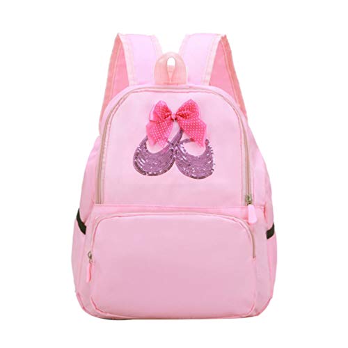 Mochila Infantil Creativa Mochila para Danza clásica Modelo Bolsa Casual de Tela para Estudiantes universitarios Chicas (Rosa) Rosa Rosa L