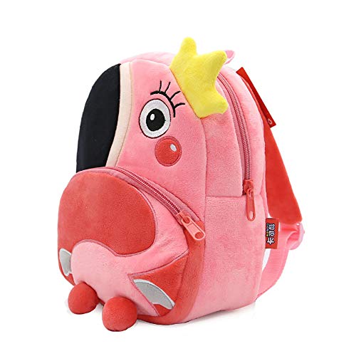 Mochila Infantil Kindergarten, Pequeño Linda Mochilas para Guardería Flamenco Animales Design Suave Mochila de Felpa para Bebe Niños Niñas 2-4 Años Mochila Infantil Kindergarten, Pequeño Linda Mochilas para Guardería Flamenco Animales Design Suave Mochila de Felpa para Bebe Niños Niñas 2-4 Años