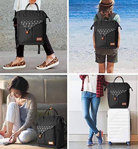 Mochila Mujer con Puerto de USB, Mochila para Portátil 15,6 Pulgadas, Multifuncional Mochila Portátil para Negocio, Viaje, Trabajo Mochila Mujer con Puerto de USB, Mochila para Portátil 15,6 Pulgadas, Multifuncional Mochila Portátil para Negocio, Viaje, Trabajo