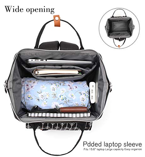 Mochila Mujer con Puerto de USB, Mochila para Portátil 15,6 Pulgadas, Multifuncional Mochila Portátil para Negocio, Viaje, Trabajo Mochila Mujer con Puerto de USB, Mochila para Portátil 15,6 Pulgadas, Multifuncional Mochila Portátil para Negocio, Viaje, Trabajo