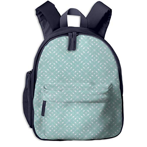 Mochila para Niños Elíptica Circular Minimalista, Mochila Escuela Primaria de Edad Peso Ligero Pérdida Mochila de Viaje para Chico Chica