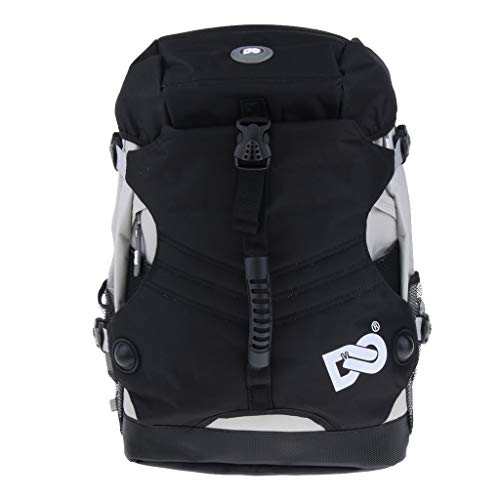 Mochila para Patines Hecha de Poliéster, Duradera, Liviana, Fácil de Lavar - Negro B Mochila para Patines Hecha de Poliéster, Duradera, Liviana, Fácil de Lavar - Negro B