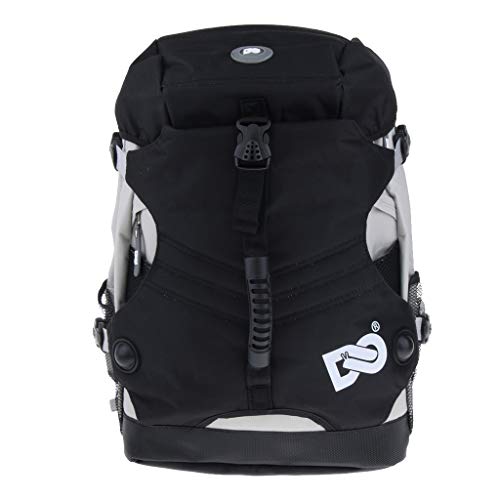 Mochila para Patines Hecha de Poliéster, Duradera, Liviana, Fácil de Lavar - Negro B