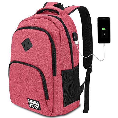 Mochila para Portátil con USB Puerto de Carga Mochila de Negocio hasta 15,6 Pulgadas,Mochila Escolar 35L