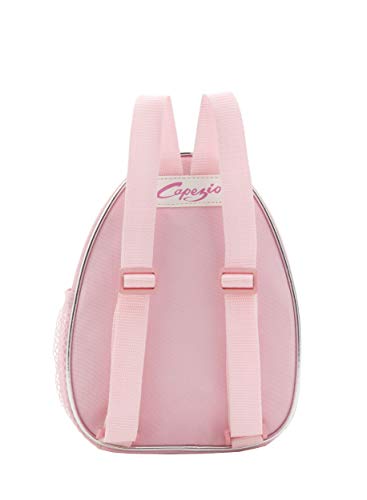 Mochila pequeña infantil con diseño de zapatos de ballet (B122 C), color rosa o lila (rosa) de Capezio Mochila pequeña infantil con diseño de zapatos de ballet (B122 C), color rosa o lila (rosa) de Capezio