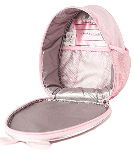 Mochila pequeña infantil con diseño de zapatos de ballet (B122 C), color rosa o lila (rosa) de Capezio Mochila pequeña infantil con diseño de zapatos de ballet (B122 C), color rosa o lila (rosa) de Capezio