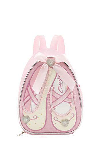 Mochila pequeña infantil con diseño de zapatos de ballet (B122 C), color rosa o lila (rosa) de Capezio