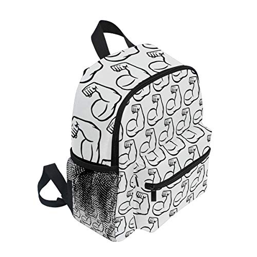 Mochila pequeña para el Colegio, Culturista, bíceps con patrón de Brazo, para niña, niño, niña, niño, Mochila de Viaje, Bolsa de Viaje para Estudiantes, Primaria