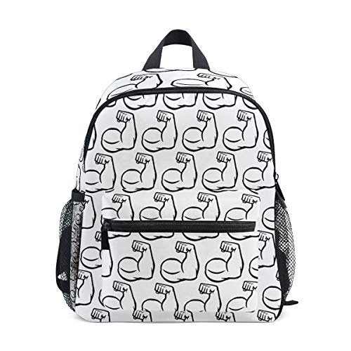 Mochila pequeña para el Colegio, Culturista, bíceps con patrón de Brazo, para niña, niño, niña, niño, Mochila de Viaje, Bolsa de Viaje para Estudiantes, Primaria