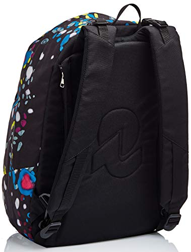 Mochila Reversible Invicta, Twist Eco-Material, Negro, 2 en 1 de fantasía y Color Liso, Escuela y Tiempo Libre