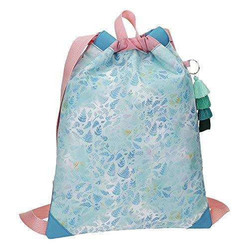 Mochila Saco Frozen Find Your Strenght, Azul, 30x40 cms