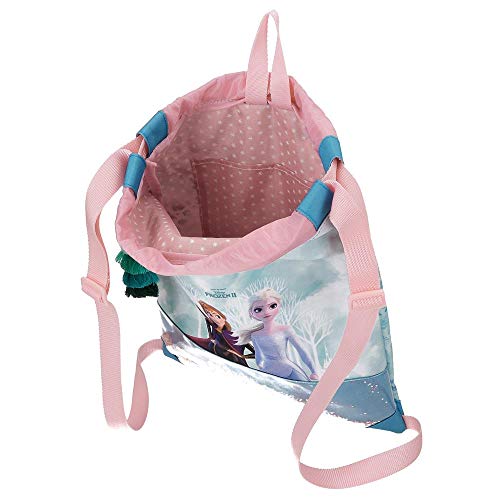 Mochila Saco Frozen Find Your Strenght, Azul, 30x40 cms Mochila Saco Frozen Find Your Strenght, Azul, 30x40 cms