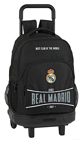 Mochila Safta Escolar con Carro Incluido y Espalada Acolchada de Real Madrid 1902 Mochila Safta Escolar con Carro Incluido y Espalada Acolchada de Real Madrid 1902