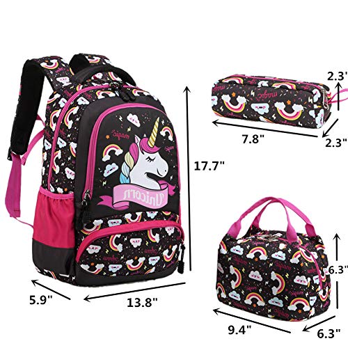 Mochila Unicornio Niña Mochila Infantil niña Mochila Escolar Niña Mochila Estudiantes Bolso para Chicas para La Escuela,Viajes,Intemperie