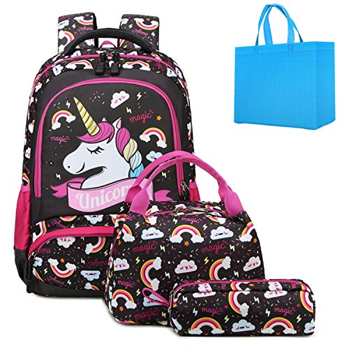 Mochila Unicornio Niña Mochila Infantil niña Mochila Escolar Niña Mochila Estudiantes Bolso para Chicas para La Escuela,Viajes,Intemperie