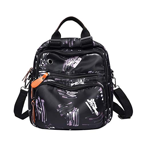 Mochilas Escolares Casuales, URIBAKY Chica Lienzo Multifuncional Capacidad Anti-Media Bolsillo De MúLtiples Capas Impermeable Oxford PañO De Tela Bolsas De Hombro Mochila