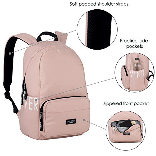 Mochilas Escolares Juveniles Rosa - LARK STREET No3 Mochila Niña y Niño Universidad, Escolar y Viaje - Bolso Casual Mujer y Hombre para Portátil, Hecha de Botellas de Plástico Reciclado e Impermeable Mochilas Escolares Juveniles Rosa - LARK STREET No3 Mochila Niña y Niño Universidad, Escolar y Viaje - Bolso Casual Mujer y Hombre para Portátil, Hecha de Botellas de Plástico Reciclado e Impermeable