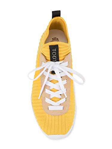 Moda De Lujo | Tod's Mujer XXW14B0AC71J9E9991 Amarillo Tela Zapatillas | Temporada Outlet