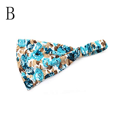 Moda impresión Bandana Mujeres Elástica Banda ancha Deportes Yoga Gimnasio Correr Banda para el Cabello al aire libre Bufandas-T Moda impresión Bandana Mujeres Elástica Banda ancha Deportes Yoga Gimnasio Correr Banda para el Cabello al aire libre Bufandas-T