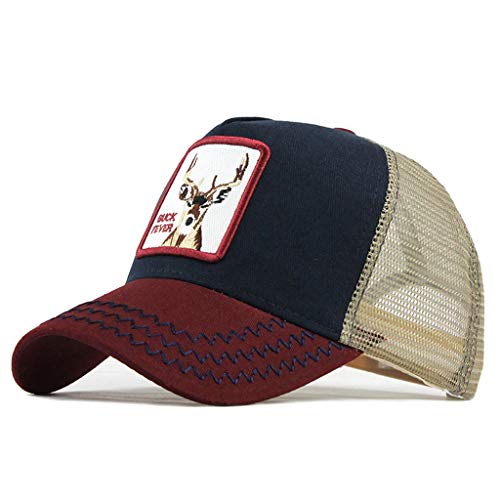 Moda Media Malla Transpirable Gorra Deportiva Unisex, Animal Embroidered Cómoda Tela Elástica Gorra De Béisbol De Algodón Velcro Ajustable Gorros Casuales Gorras De Béisbol De Hip Hop Caza Pesca Moda Media Malla Transpirable Gorra Deportiva Unisex, Animal Embroidered Cómoda Tela Elástica Gorra De Béisbol De Algodón Velcro Ajustable Gorros Casuales Gorras De Béisbol De Hip Hop Caza Pesca