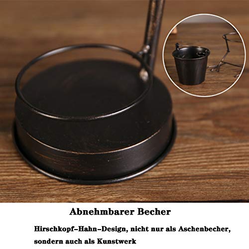 Modelo Cenicero, Cenicero de metal retro, Decoraciones Arte Craft Room Office Life, Cigarettes CraftScreiver Cenicero, Ashtray Regalo para Hombres Golden deer Modelo Cenicero, Cenicero de metal retro, Decoraciones Arte Craft Room Office Life, Cigarettes CraftScreiver Cenicero, Ashtray Regalo para Hombres Golden deer