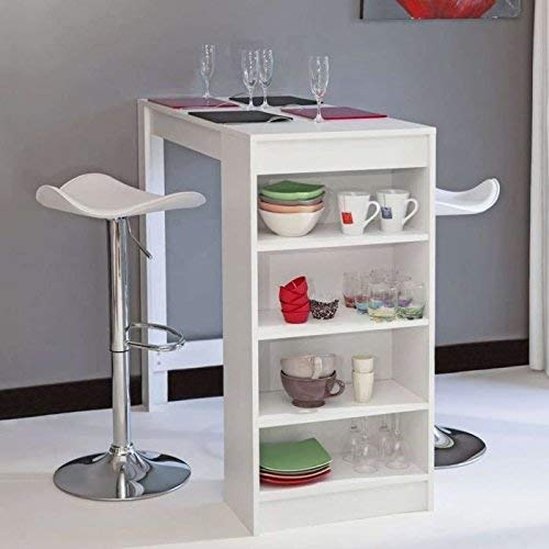 Modern Loft Mesa Ramsay, 115 x 50 x 102,7 cm, Blanco Modern Loft Mesa Ramsay, 115 x 50 x 102,7 cm, Blanco