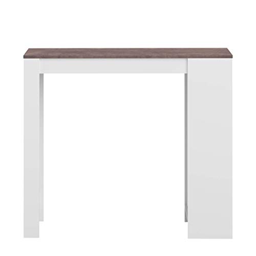 Modern Loft Mesa Ramsay, 115 x 50 x 102.7 cm, Blanco y Negro Modern Loft Mesa Ramsay, 115 x 50 x 102.7 cm, Blanco y Negro