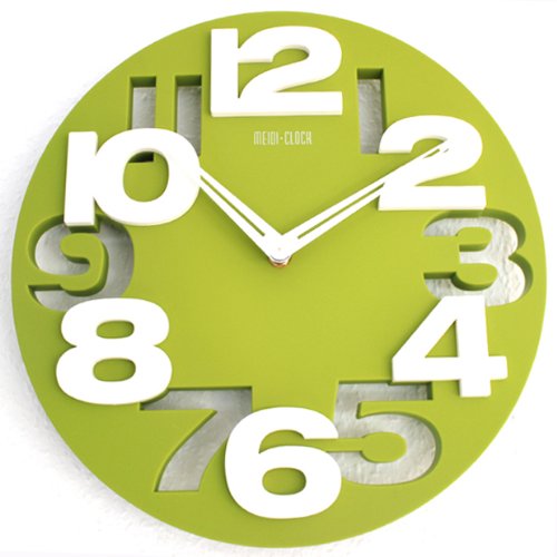 Moderno reloj de pared decoración cocina Baduhr de muñeca Country Club LKU-verde, New