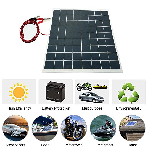 Módulo de panel solar monocristalino de enjoysolar 30W 12V Semi Flexibles Sistema de Panel Solar Dispositivo de Panel Solar Cargador de Batería Silicio Monocristalino Alto índice de Conversión Car Módulo de panel solar monocristalino de enjoysolar 30W 12V Semi Flexibles Sistema de Panel Solar Dispositivo de Panel Solar Cargador de Batería Silicio Monocristalino Alto índice de Conversión Car