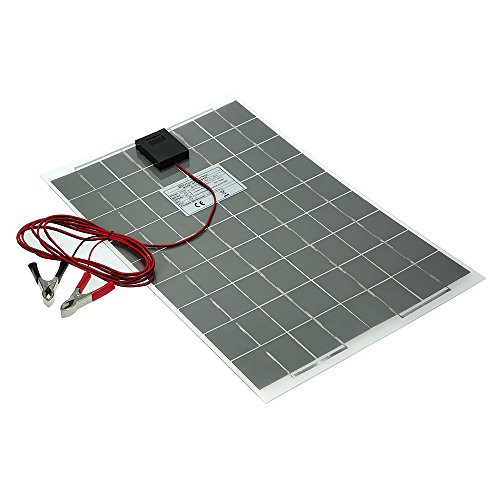 Módulo de panel solar monocristalino de enjoysolar 30W 12V Semi Flexibles Sistema de Panel Solar Dispositivo de Panel Solar Cargador de Batería Silicio Monocristalino Alto índice de Conversión Car