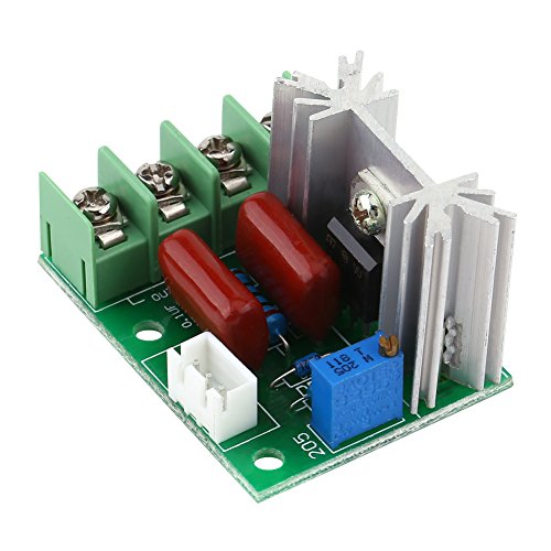 Módulo regulador de voltaje eléctrico AC 50-220V 2000W SCR, interruptor de temperatura del transformador del tablero estabilizador de voltaje de salida / atenuador de luz del regulador de velocidad Módulo regulador de voltaje eléctrico AC 50-220V 2000W SCR, interruptor de temperatura del transformador del tablero estabilizador de voltaje de salida / atenuador de luz del regulador de velocidad