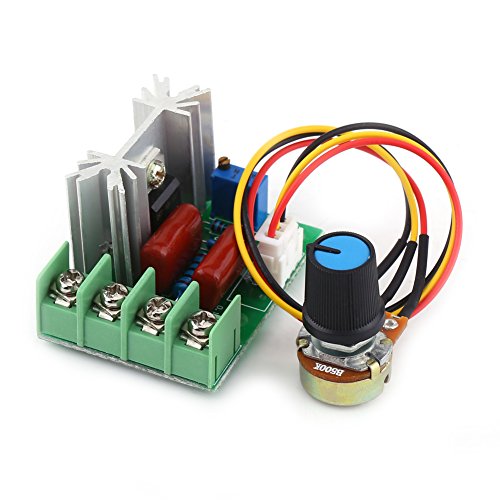 Módulo regulador de voltaje eléctrico AC 50-220V 2000W SCR, interruptor de temperatura del transformador del tablero estabilizador de voltaje de salida / atenuador de luz del regulador de velocidad Módulo regulador de voltaje eléctrico AC 50-220V 2000W SCR, interruptor de temperatura del transformador del tablero estabilizador de voltaje de salida / atenuador de luz del regulador de velocidad