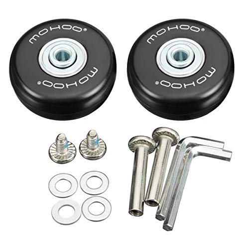 MOHOO Ruedas de Repuesto 50x18mm Maleta de Depósito OD 50 (1.97 '') ID 6 W 18 Ejes 35 Kits de Reparación MOHOO Ruedas de Repuesto 50x18mm Maleta de Depósito OD 50 (1.97 '') ID 6 W 18 Ejes 35 Kits de Reparación
