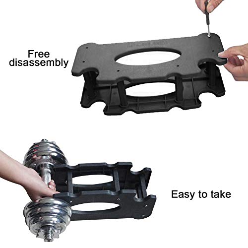 Mokia 2 pares de mancuernas con marco para almacenamiento de peso para gimnasio en casa Mokia 2 pares de mancuernas con marco para almacenamiento de peso para gimnasio en casa