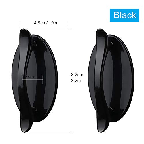 Mokinga Maneta Puerta, Tirador Puerta Exterior, 4 Pcs Tirador De Puerta Adhesivo Negro, Tirador De Plástico Abs Para Puertas y Ventanas, Armarios, Cajones, Armarios Mokinga Maneta Puerta, Tirador Puerta Exterior, 4 Pcs Tirador De Puerta Adhesivo Negro, Tirador De Plástico Abs Para Puertas y Ventanas, Armarios, Cajones, Armarios