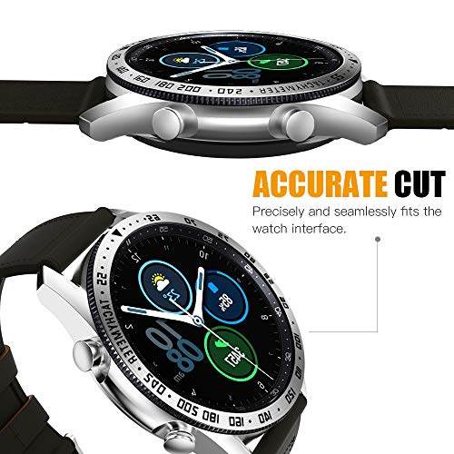 MoKo Anillo Protector de Reloj, Compatible con Samsung Galaxy Watch 3 45mm, Acero Inoxidable Resistente a AraƱazos, Escala Digital para Proteger la Caja - Plata con Letras Negras MoKo Anillo Protector de Reloj, Compatible con Samsung Galaxy Watch 3 45mm, Acero Inoxidable Resistente a AraƱazos, Escala Digital para Proteger la Caja - Plata con Letras Negras
