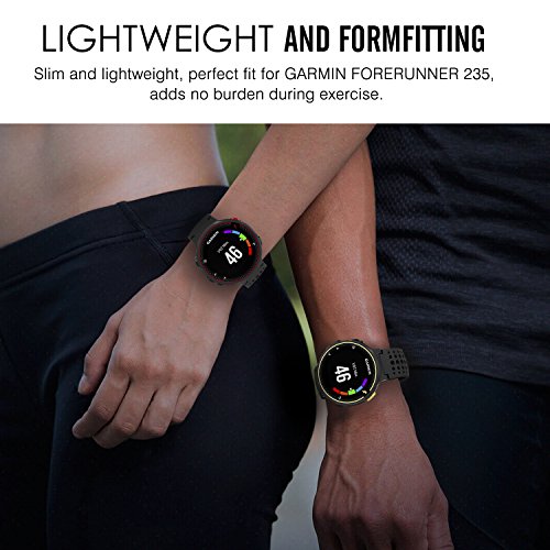 MoKo Forerunner 235/220 / 230/620 / 630/735 Correa - Reemplazo Suave Silicona Watch Band Deportiva Accessorios de Reloj Pulsera Ajustable con Cierre de Clip, Negro & Rojo MoKo Forerunner 235/220 / 230/620 / 630/735 Correa - Reemplazo Suave Silicona Watch Band Deportiva Accessorios de Reloj Pulsera Ajustable con Cierre de Clip, Negro & Rojo