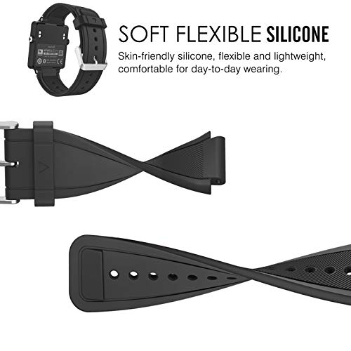 MoKo Garmin Vivoactive Correa de Reloj, Suave Silicona Reemplazo Watch Band para Garmin Vivoactive/Vivoactive Acetate Sports GPS Smartwatch - Negro MoKo Garmin Vivoactive Correa de Reloj, Suave Silicona Reemplazo Watch Band para Garmin Vivoactive/Vivoactive Acetate Sports GPS Smartwatch - Negro